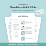 Imprimable gratuitement : Clean Mama Quick Clicks